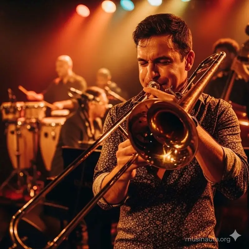 Trombón instrumento innovador introducido en la salsa por Willie Colón